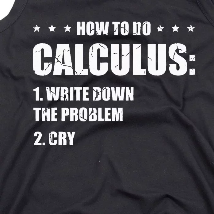 Funny Math How To Do Calculus Funny Algebra Tank Top