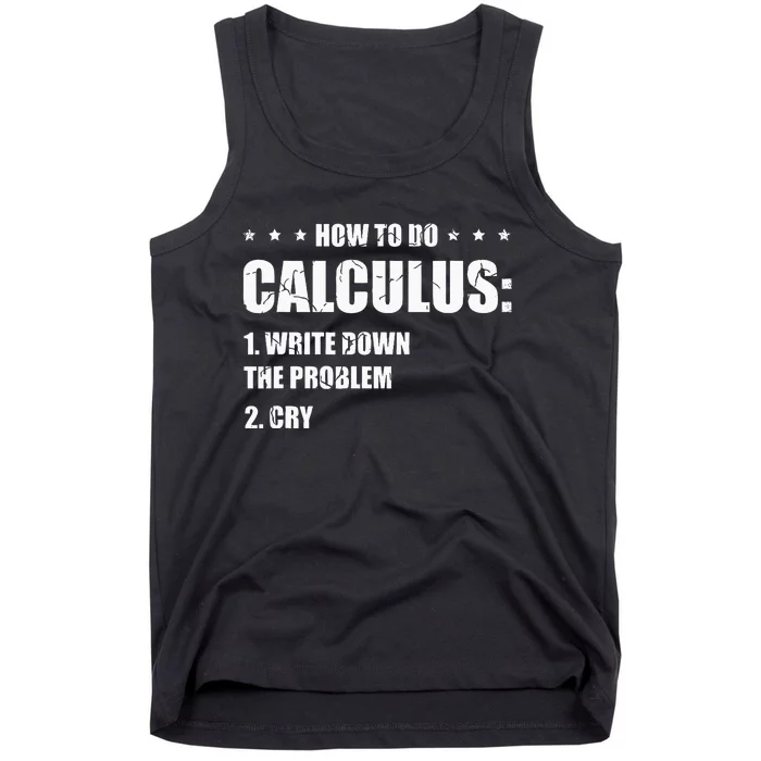 Funny Math How To Do Calculus Funny Algebra Tank Top