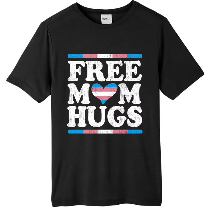 Free Mom Hugs Heart Rainbow Proud Lgbt ChromaSoft Performance T-Shirt