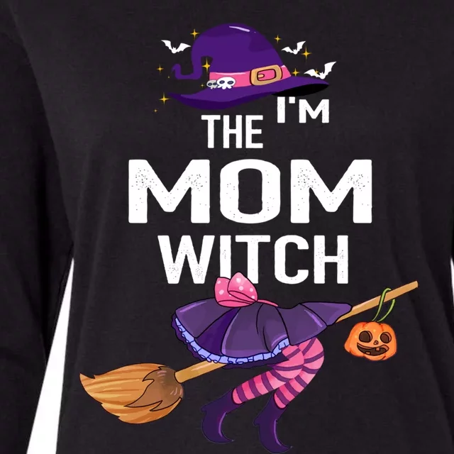 Funny Mommy Halloween Costume Lazy Meaningful Gift Im The Mom Witch Meaningful Womens Cotton Relaxed Long Sleeve T-Shirt