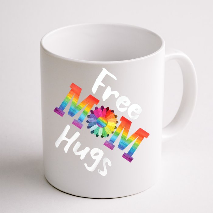 Free Mom Hugs Tee Lgbt Pride Parades Daisy Flower Gift Front & Back Coffee Mug