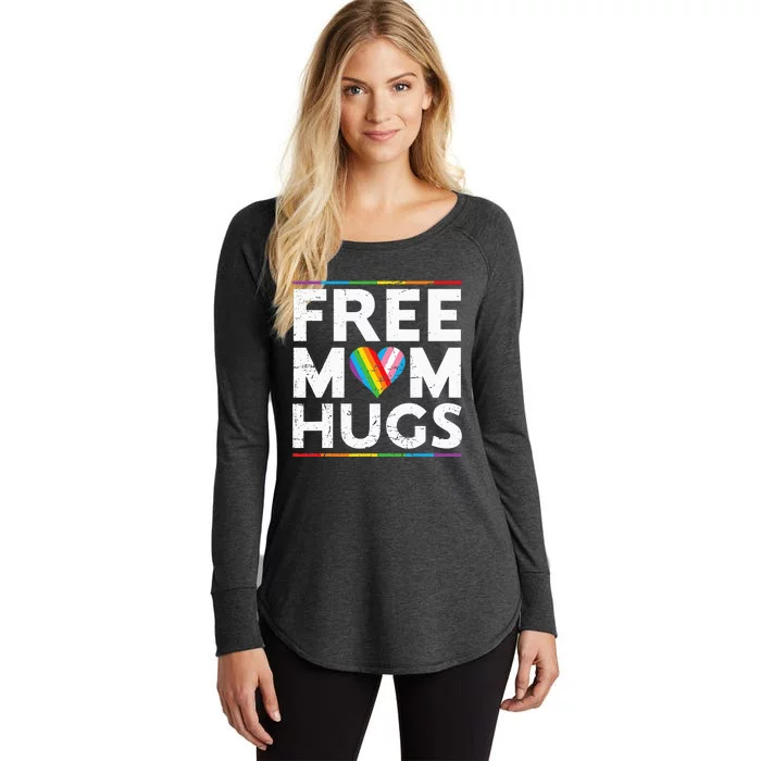 Free Mom Hugs Lgbt Pride Parades Rainbow Flag Women's Perfect Tri Tunic Long Sleeve Shirt