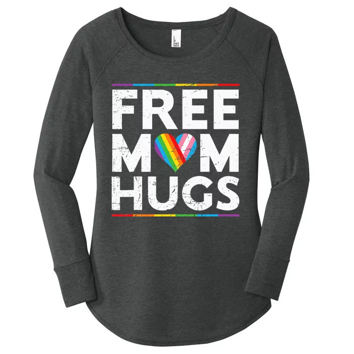 Free Mom Hugs Lgbt Pride Parades Rainbow Flag Women's Perfect Tri Tunic Long Sleeve Shirt