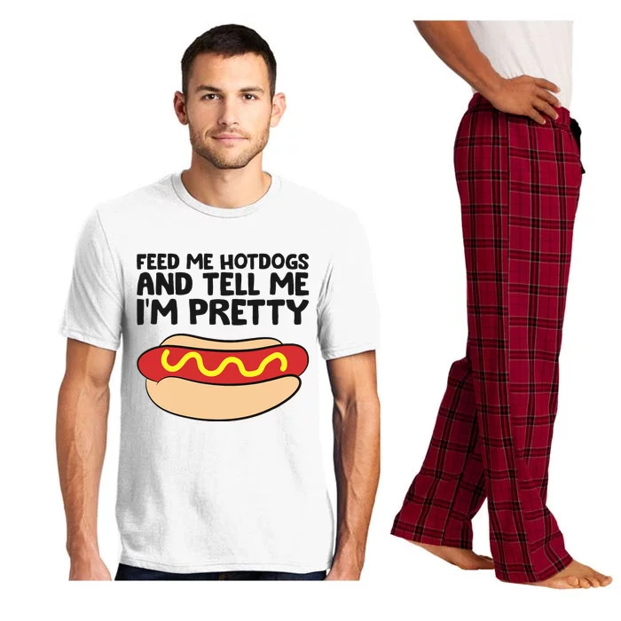 Feed Me Hotdogs And Tell Me I'm Pretty Hot Dog Pajama Set