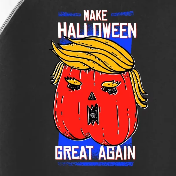 Funny Make Halloween Great Again Trump Pumpkin Toddler Fine Jersey T-Shirt