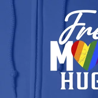 Free Mom Hugs Pride Lgbt Parades Rainbow Flag MotherS Day Gift Full Zip Hoodie