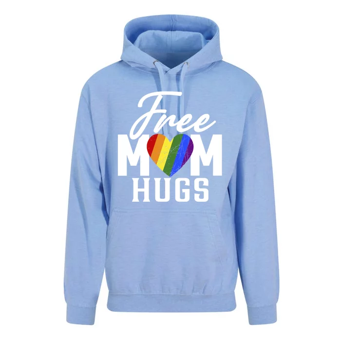 Free Mom Hugs Pride Lgbt Parades Rainbow Flag MotherS Day Gift Unisex Surf Hoodie