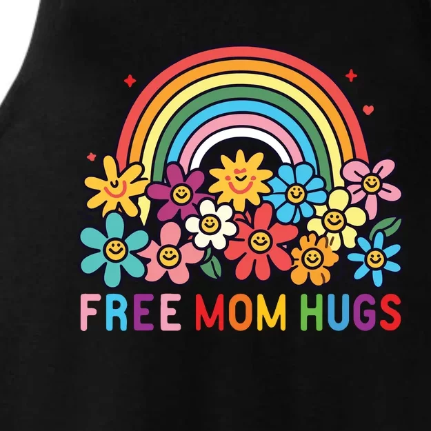 Free Mom Hugs Proud Mom Ladies Tri-Blend Wicking Tank