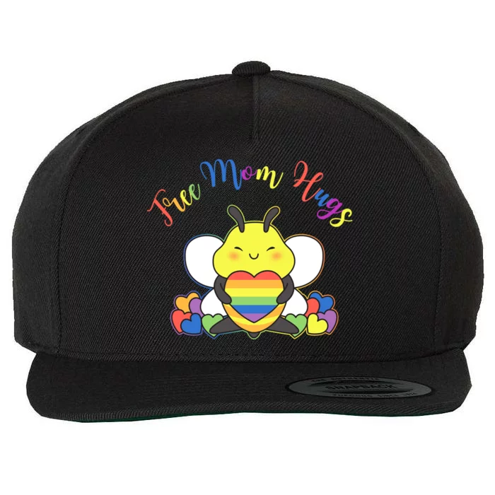 Free Mom Hugs Lgbt Mom Lgbt Pride Lgbt Awareness Monthgay Funny Gift Wool Snapback Cap