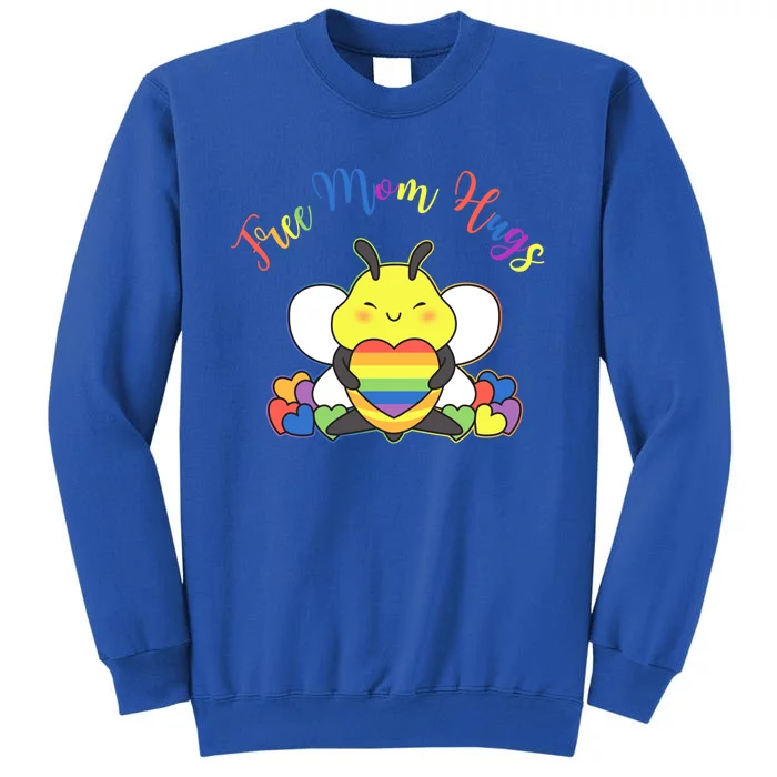 Free Mom Hugs Lgbt Mom Lgbt Pride Lgbt Awareness Monthgay Funny Gift Tall Sweatshirt