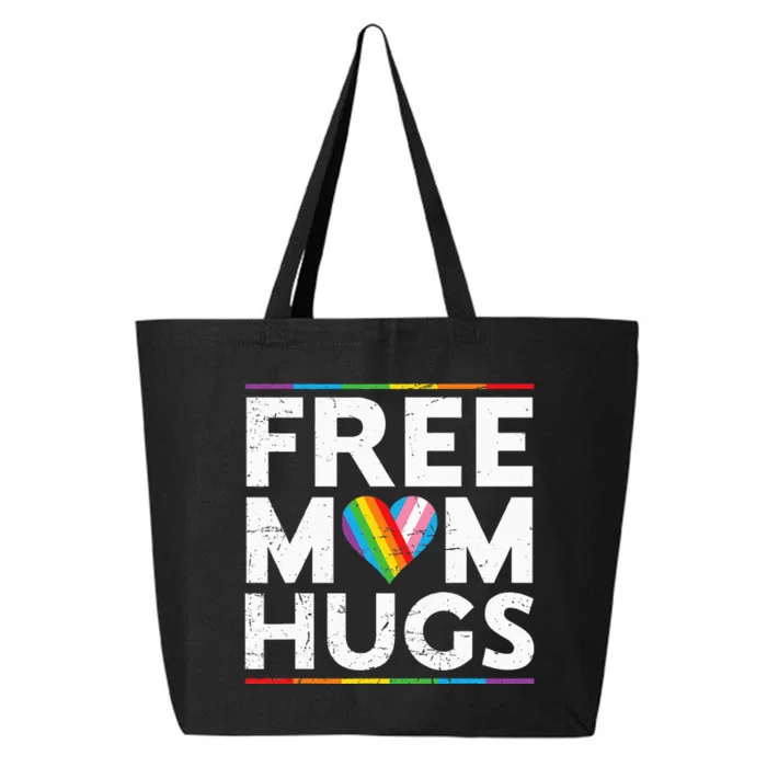 Free Mom Hugs Lgbt Pride Parades Rainbow 25L Jumbo Tote