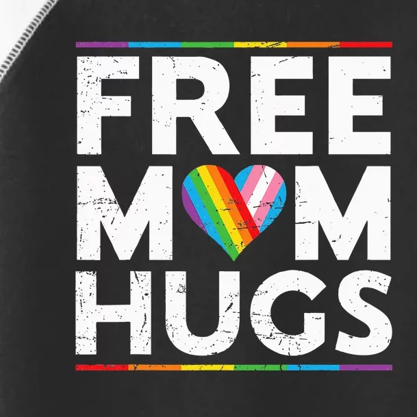 Free Mom Hugs Lgbt Pride Parades Rainbow Toddler Fine Jersey T-Shirt