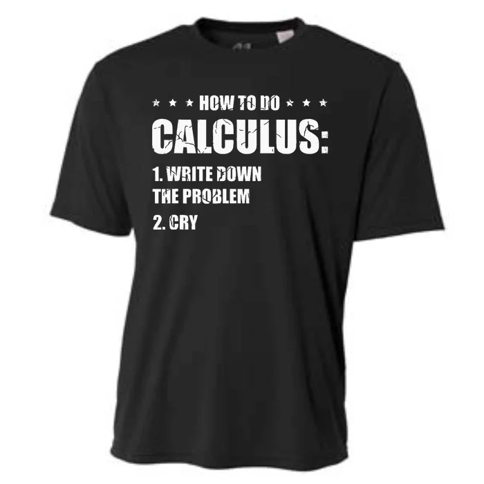 Funny Math How To Do Calculus Funny Algebra Cooling Performance Crew T-Shirt