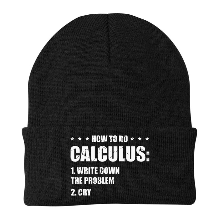 Funny Math How To Do Calculus Funny Algebra Knit Cap Winter Beanie