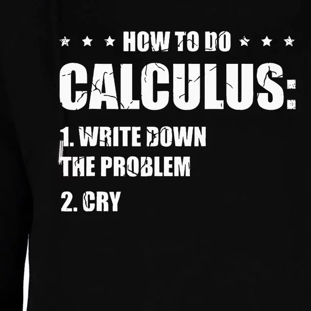 Funny Math How To Do Calculus Funny Algebra Womens Funnel Neck Pullover Hood