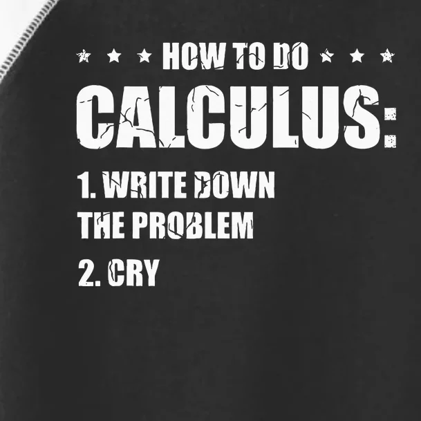 Funny Math How To Do Calculus Funny Algebra Toddler Fine Jersey T-Shirt