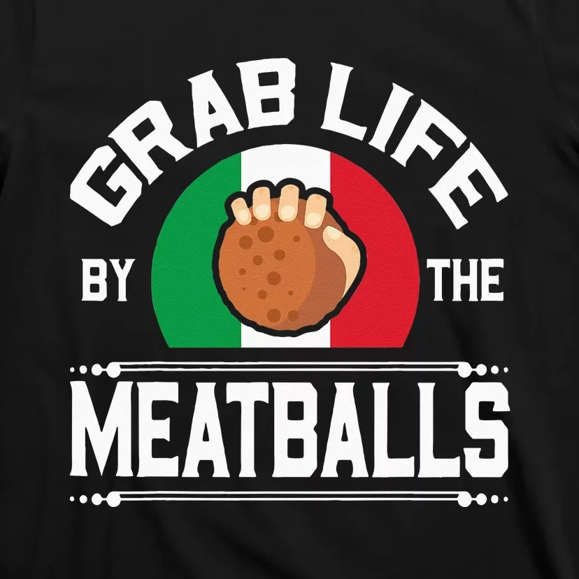 Funny Meatball Italian Food Italy Flag T-Shirt