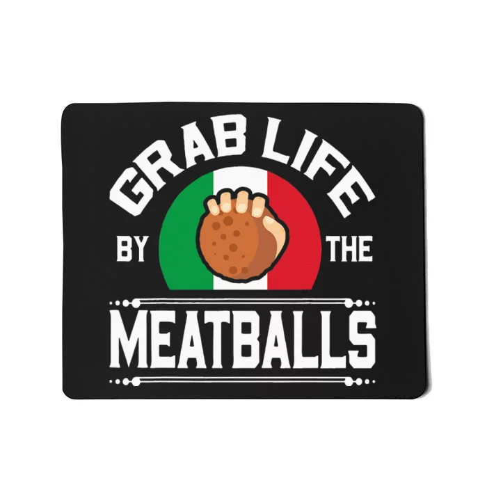 Funny Meatball Italian Food Italy Flag Mousepad