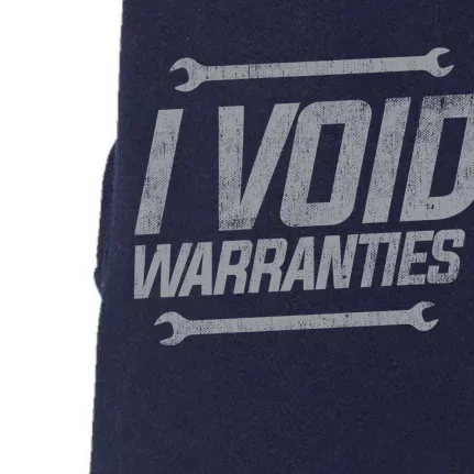 Funny MECHANICS I Void Warranties Wrench Garage Hoodie Doggie 3-End Fleece Hoodie