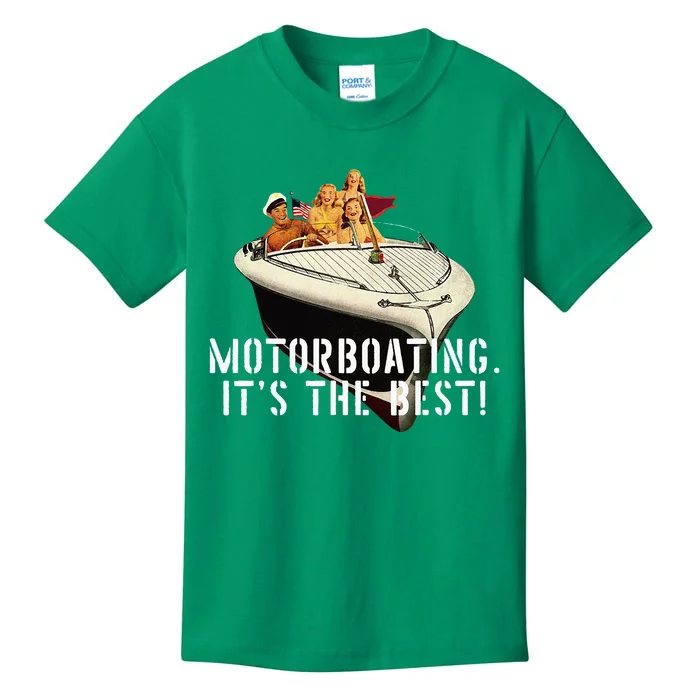 Funny Motorboating Its The Best Kids T-Shirt