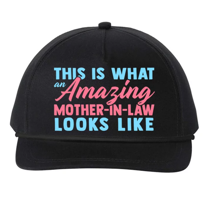 Funny Mother In Law From Daughter Mother's Day Wo Gift Snapback Five-Panel Rope Hat