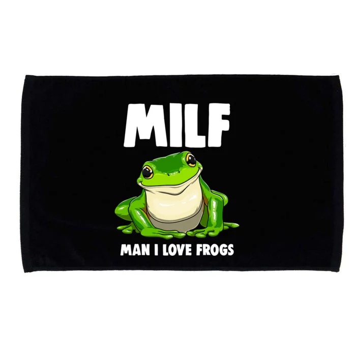 Funny Man I Love Frogs Tee Shirts Frog Love Microfiber Hand Towel