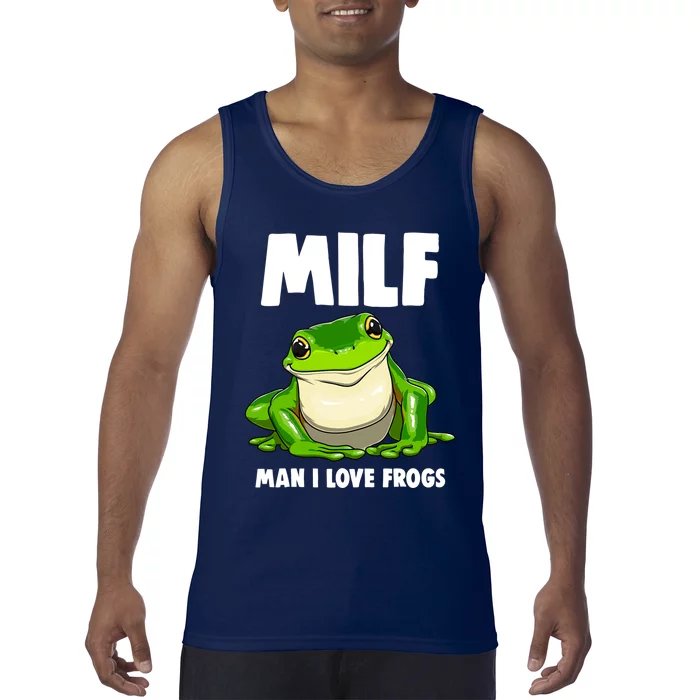 Funny Man I Love Frogs Tee Shirts Frog Love Tank Top