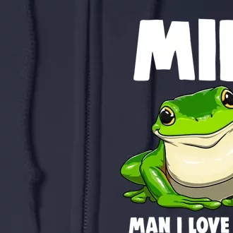 Funny Man I Love Frogs Tee Shirts Frog Love Full Zip Hoodie