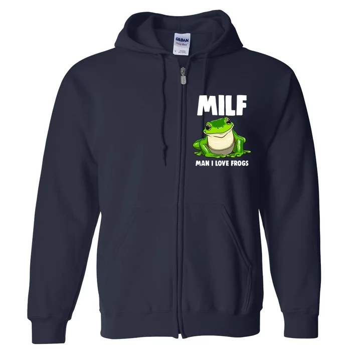 Funny Man I Love Frogs Tee Shirts Frog Love Full Zip Hoodie