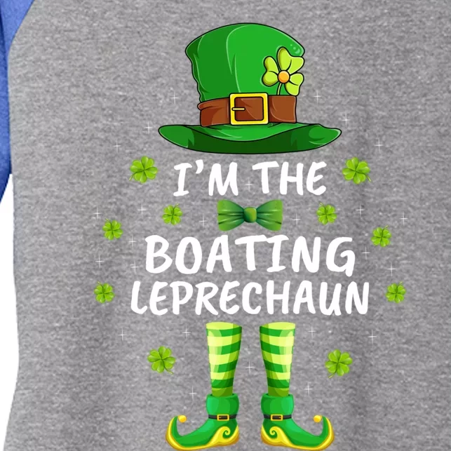 Family Matching I'm The Boating Leprechaun St Patrick's Day Gift Women's Tri-Blend 3/4-Sleeve Raglan Shirt