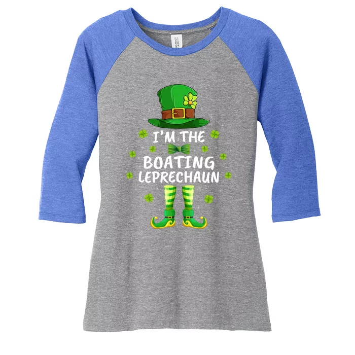 Family Matching I'm The Boating Leprechaun St Patrick's Day Gift Women's Tri-Blend 3/4-Sleeve Raglan Shirt