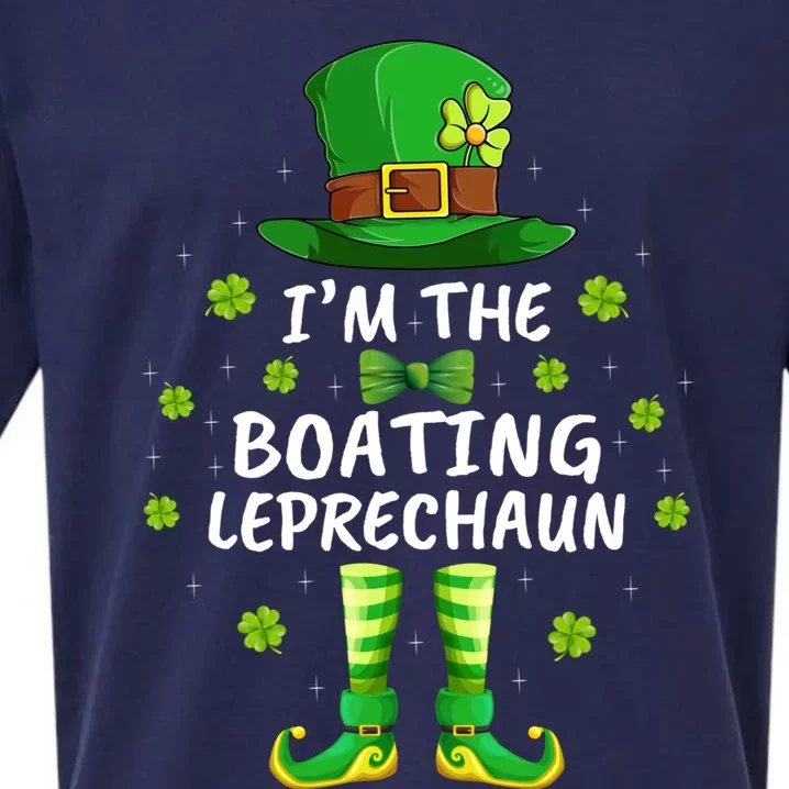 Family Matching I'm The Boating Leprechaun St Patrick's Day Gift Sueded Cloud Jersey T-Shirt