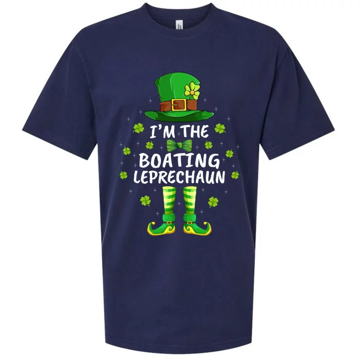 Family Matching I'm The Boating Leprechaun St Patrick's Day Gift Sueded Cloud Jersey T-Shirt