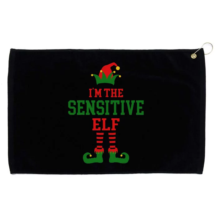 Family Matching IM The Sensitive Elf Christmas Grommeted Golf Towel