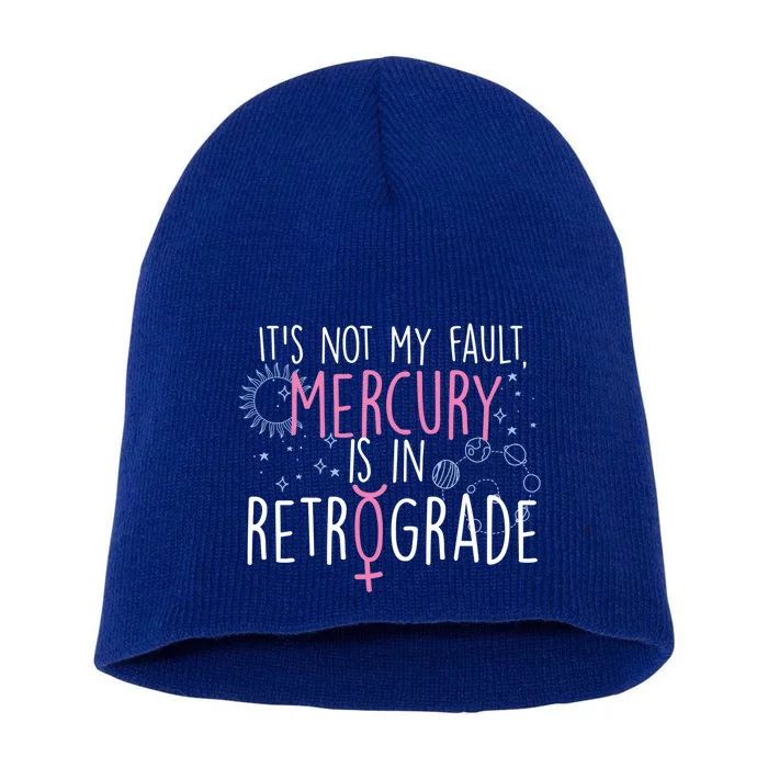 Funny Mercury In Retrograde Astrology Cute Gift Short Acrylic Beanie