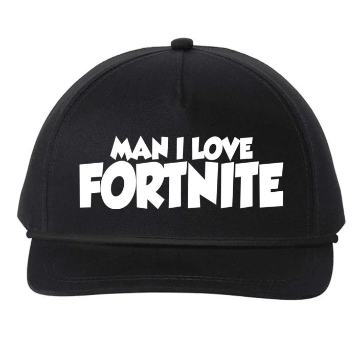 Funny Man I Love Fortnite Snapback Five-Panel Rope Hat