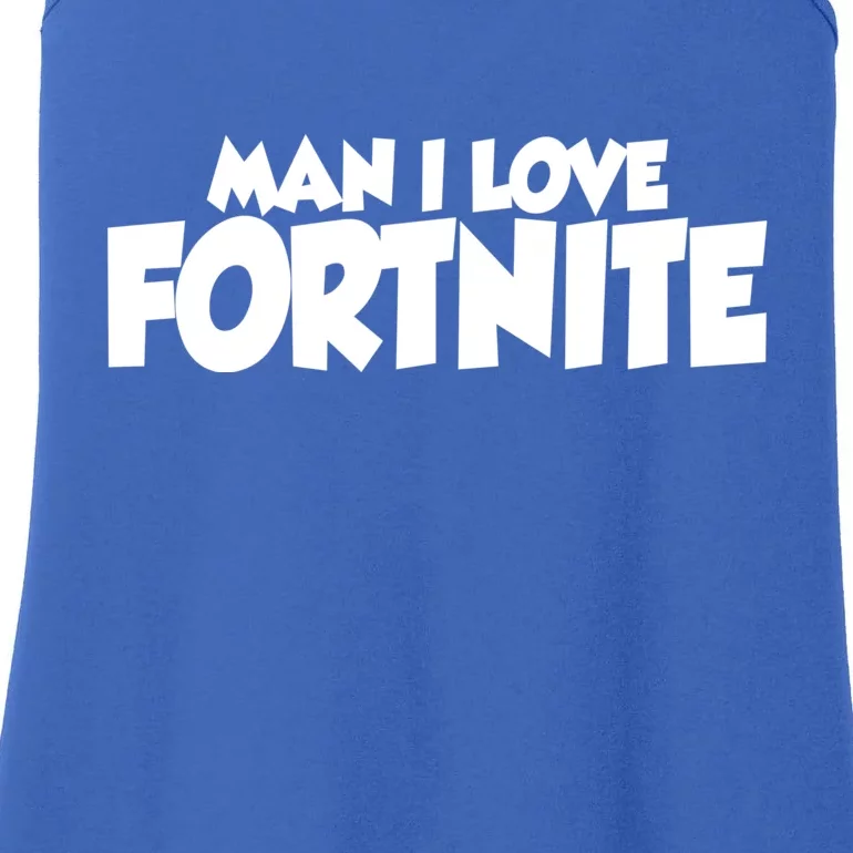 Funny Man I Love Fortnite Ladies Essential Tank