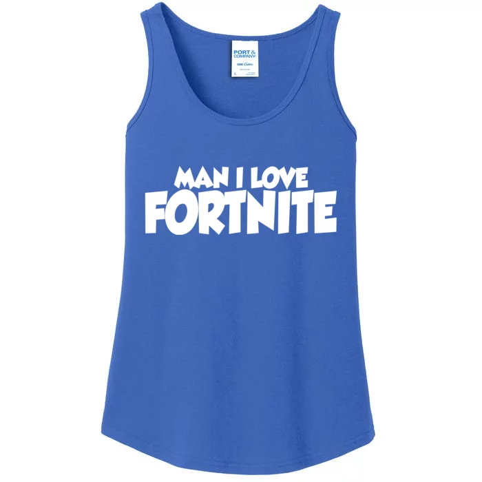 Funny Man I Love Fortnite Ladies Essential Tank