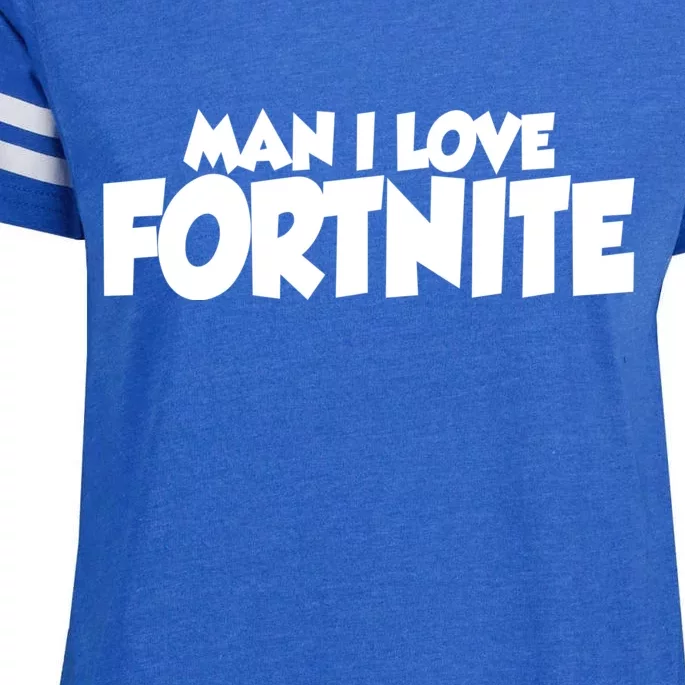 Funny Man I Love Fortnite Enza Ladies Jersey Football T-Shirt