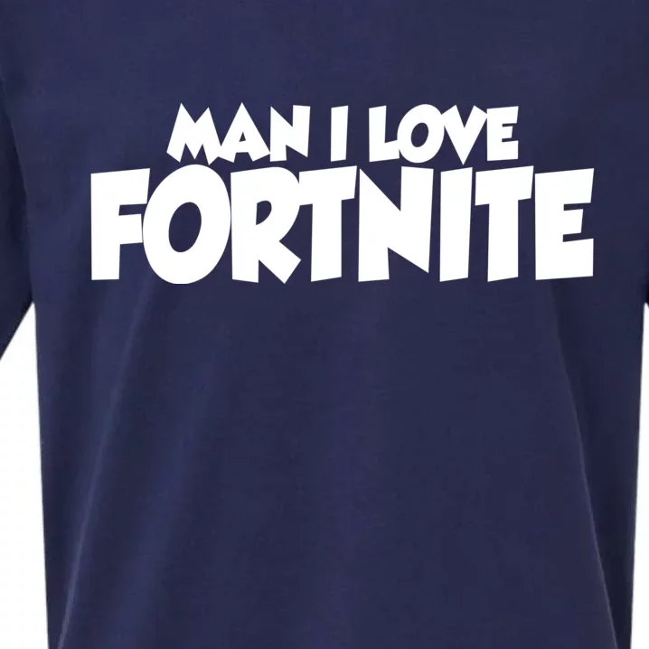 Funny Man I Love Fortnite Sueded Cloud Jersey T-Shirt