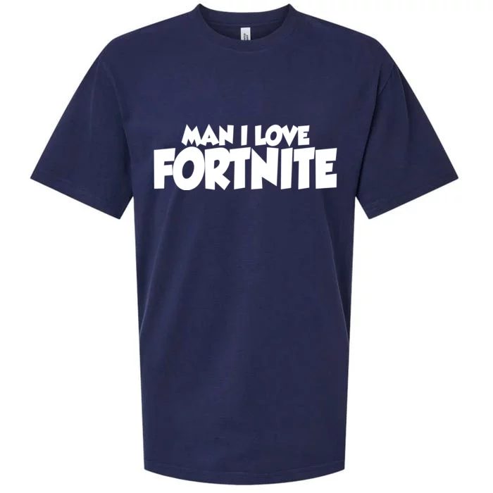 Funny Man I Love Fortnite Sueded Cloud Jersey T-Shirt