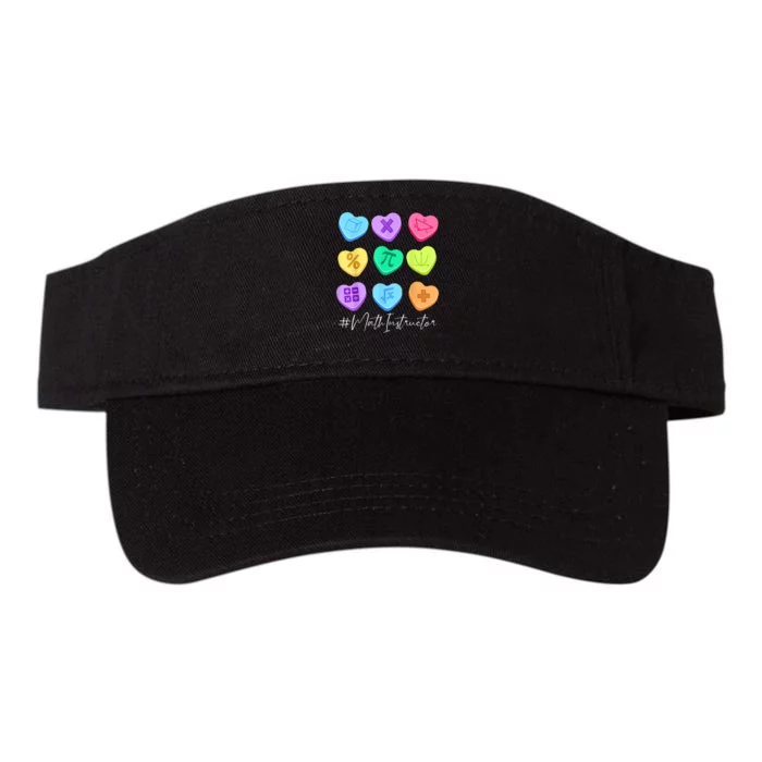 Funny Math Instructor Valentine's Day & Pi Math Teacher Valucap Bio-Washed Visor