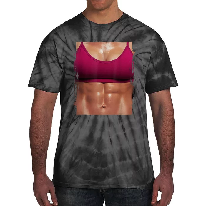 Fake Muscle I Woman Fitness Dream Woman Fitness Women Body Tie-Dye T-Shirt