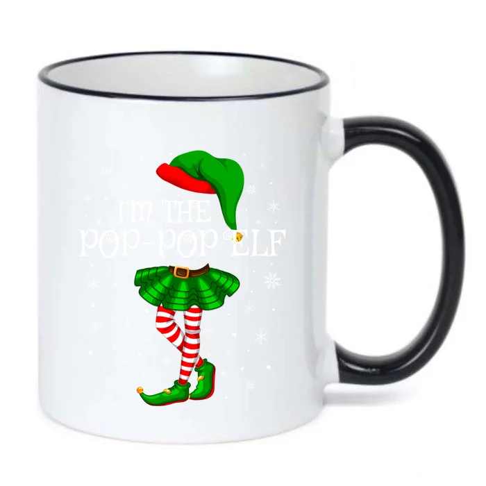 Family Matching IM The Poppop Elf Christmas Gift Black Color Changing Mug