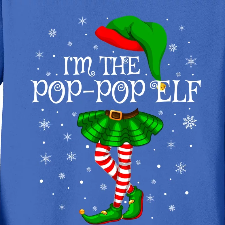 Family Matching IM The Poppop Elf Christmas Gift Kids Long Sleeve Shirt