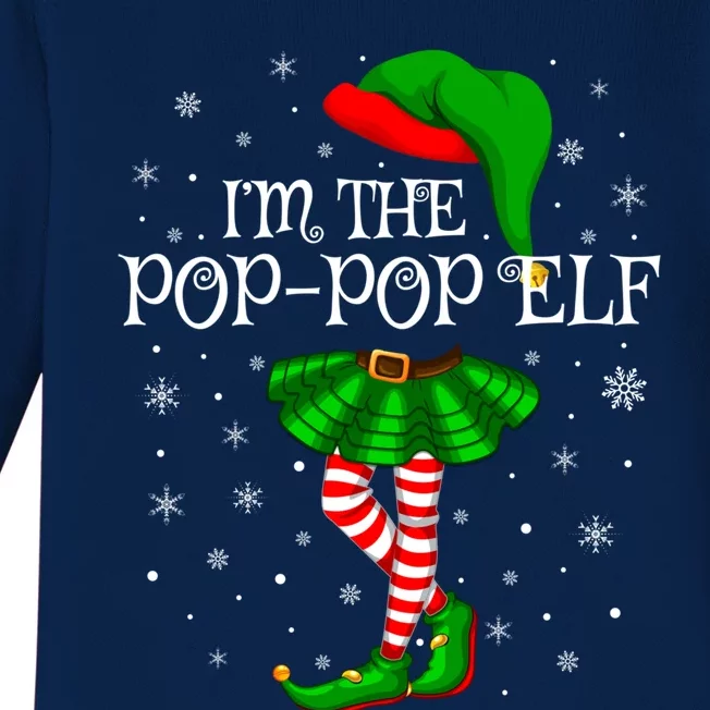 Family Matching IM The Poppop Elf Christmas Gift Baby Long Sleeve Bodysuit