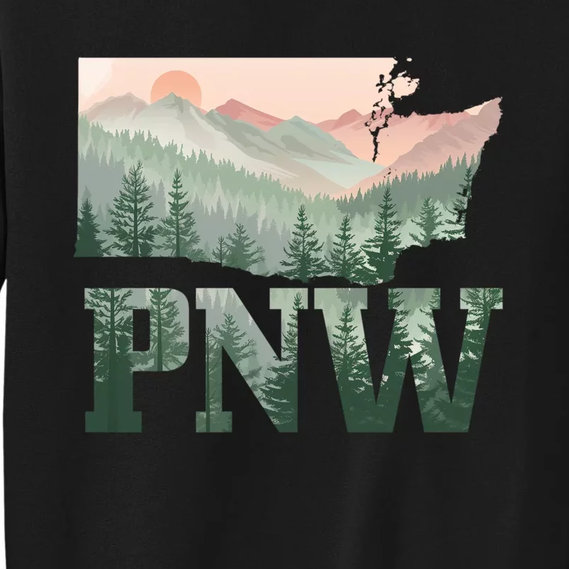 Funny Mountains Idaho Oregon Washington Gift Pnw Pacific Northwest Sweatshirt