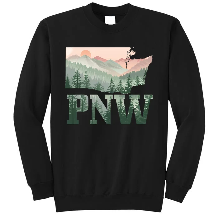 Funny Mountains Idaho Oregon Washington Gift Pnw Pacific Northwest Sweatshirt