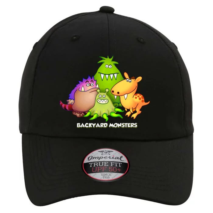 Funny Monster In My Backyard Cool Vector Design The Original Performance Cap