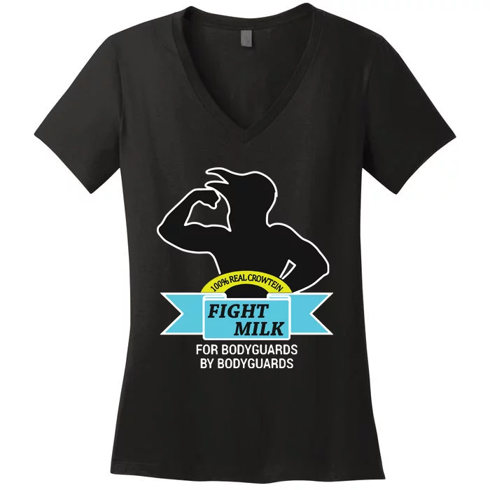 Fight Milk It's Always Sunny In Philadelphia Funny Women's V-Neck T-Shirt